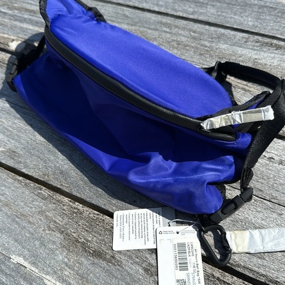 RARE Lululemon All Hours Belt Bag SeaWheeze Lazurite / Black NWT‎